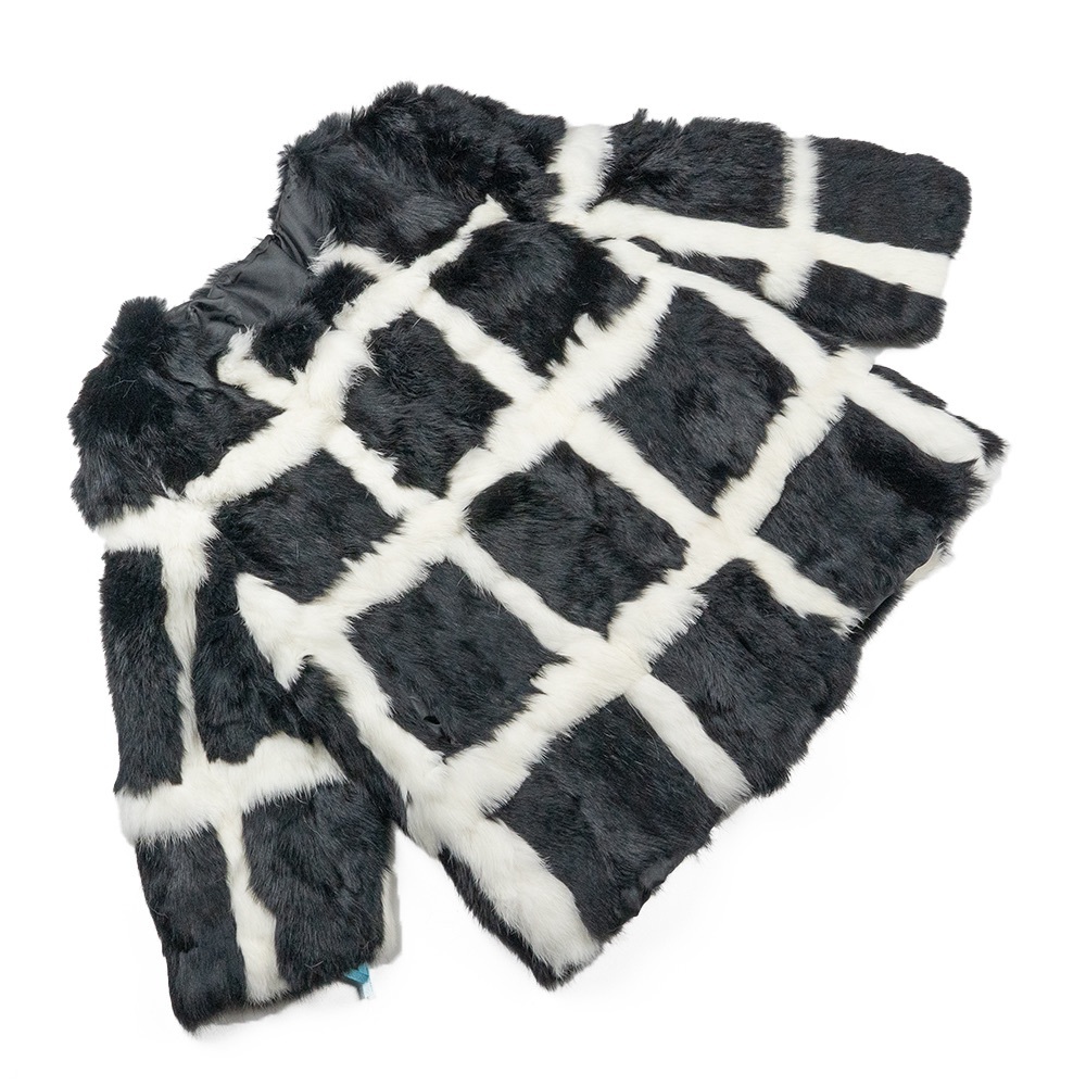 194. NWT WOMENS SHERRILL & BROS. M NINA GENUINE RABBIT JACKET